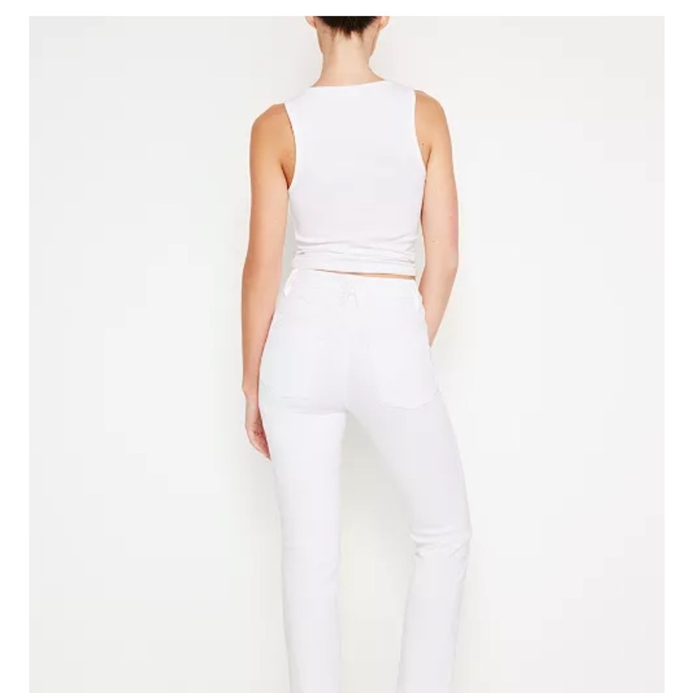 Good American Straight Leg White Jeans - Picture 5 of 10